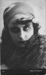 Vera Kholodnaja, venäläinen mykkäelokuvanäyttelijä, 1916