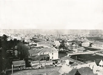 Näkymä Milton Roadilta, Napier, Uusi-Seelanti, 1895.