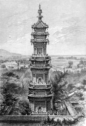 Näkymä Kesäpalatsista, Peking, 1890