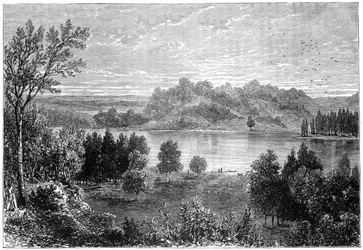 Näkymä Mississippin yläosan laaksossa, 1877