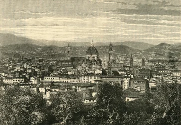 Näkymä Firenzeen Belvederestä, 1890.