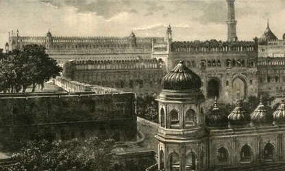 Näkymä Suurelle Imambaralle, Lucknow, 1890.