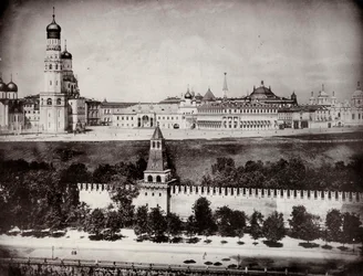 Näkymä Moskovan Kremliin, Venäjä, c1870-c1875