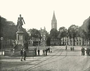 Näkymä Vyverberg-aukiolle, Haag, Alankomaat, 1895.