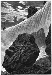 Näkymä Niagaran putouksille, 1877