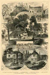 Näkymiä Camberwellissä ja Dulwichissa, 1878.