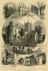 Näkymät Pyhän Vapahtajan kirkolle, n. 1878.