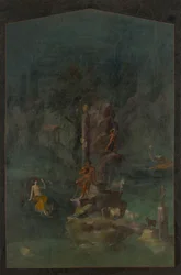Seinämaalaus: Polyphemus ja Galatea maisemassa, keisarillisen huvilasta..., 1. vuosisadalla eaa.