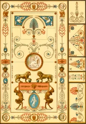 Seinämaalaus ja kattokoriste, Saksa, 1800-luvun alku, 1898.