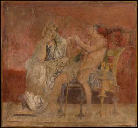 Seinämaalaus P. Fannius Synistorin huvilan huoneesta H Boscorealessa, n. 50-40 eaa.