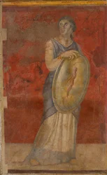 Seinämaalaus P. Fannius Synistorin huvilan huoneesta H Boscorealessa, n. 50-40 eaa.