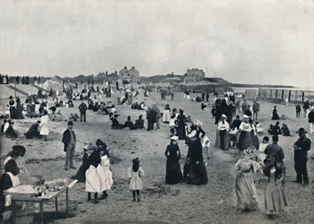 Walton-on-the-Naze - Scene on the Beach, 1895