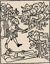 Kaivon myrkytys: Juutalaisten kidutus, 1475.