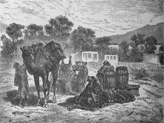 Mooseksen kaivot, Suezin lähellä, vuodelta 1882