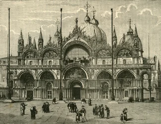 St. Marksin länsirintama, Venetsia, 1890.