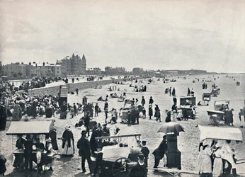 Weston-Super-Mare - Kesäkohtaus hiekoilla, 1895