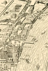 Whitehall ja Westminster. Aggasin kartalta, 1881.