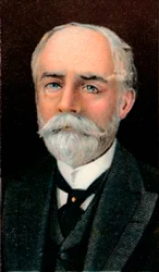 Whitelaw Reid 1837-1912, yhdysvaltalainen poliitikko ja sanomalehtitoimittaja, 1906