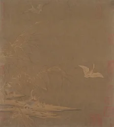 Villihanhet talvella, 1200-luku.