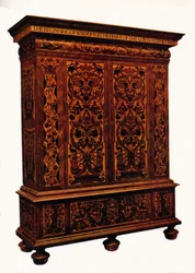 William ja Mary Marquetry Cabinet, c1690, 1925