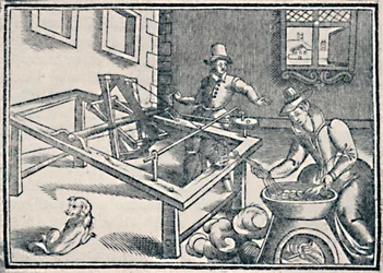 Winding Off Silk, c1600, 1903