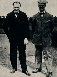 Winston Churchill ja George Lambert, 1912, 1945.