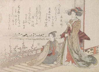 Dona i joventut en una veranda, 1806. finlandès