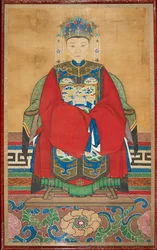 Virkamiehen vaimoksi pukeutunut nainen, 1800-luku, 1801 - 1900