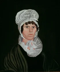 Nainen mustissa, 1820-40.