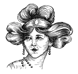Naisten hiustyyli, 1910