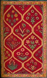 Villainen matto. Intian kuninkaallinen Lahoren tehdas, 1600-luku, 1903
