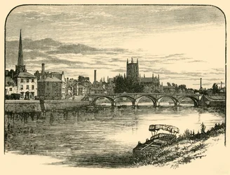 Worcester, rautatiesillalta, 1898.