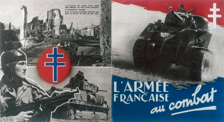 World War 2: Ilmainen ranskalainen propagandajuliste c1942-1944