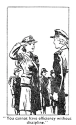 Tehokkuutta ei voi saavuttaa ilman kurinalaisuutta., 1940