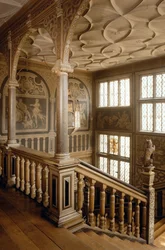 Knole House n. 1610, The Staircase, Sevenoaks, Kent, Iso-Britannia