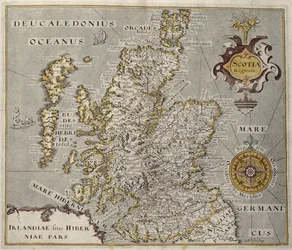 Skotlannin kuningaskunnan kartta, 1600-luvun Scotia Regnum