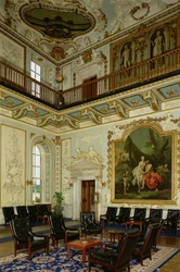 Moor Park, hallin sisätila, Hertfordshire, Yhdistynyt kuningaskunta