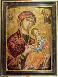 Passion Jumalan äiti, kreikkalainen ikoni Kreetalta, 1500-luvun alku