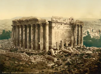 Jupiterin temppeli, ulkonäkymä, Baalbek, Pyhä maa (eli Ba