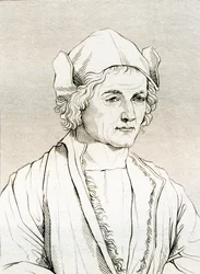Albrecht Dürerin isä, Albrecht Dürerin vuonna 1497 tekemän maalauksen jälkeen "Historiallisesta muotokuvien ja maalausten galleriasta", julkaistu 1808