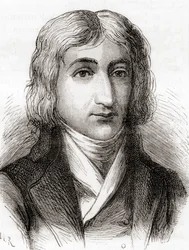 André-Jacques Garnerin, ilmapalloilija ja kehyksettömän laskuvarjon keksijä, "Les Merveilles de la Science", julkaistu n. 1870 (litho)