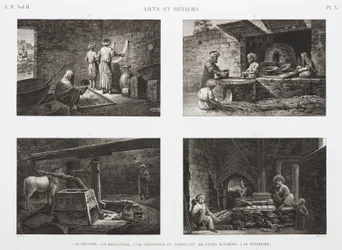 Leipomo ja makeiset Leipurit ja makeisten valmistajat, Egypti, n. 1798