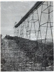Kinzua-viaduktin rakentaminen