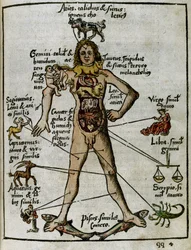 1500-luvun kosmografia: horoskooppimies