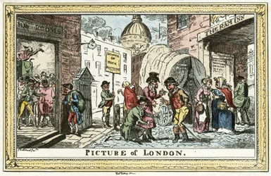 Cruikshank - kuva Lontoosta