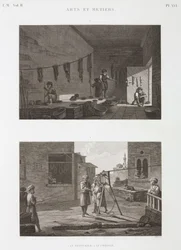 Dye & Pigment Industry Väritystyöt ja köyden valmistus, Egypti, n. 1798