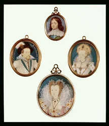 Neljä miniatyyriä: Charles II poikana D. Desgranges