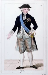 Kenraali Lafayette, kansalliskaartin komentaja, noin 1810