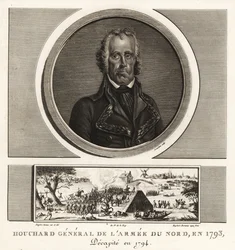 Jean Nicolas Houchard, Ranskan pohjoisen armeijan vallankumouksellinen kenraali, teloitettiin pelkuruuden vuoksi vuonna