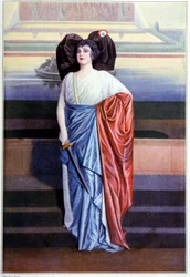 Marthe Anthelmine Chenal laulaa Marseillaisea